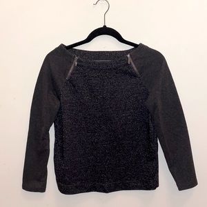 LOFT zipper block sweater